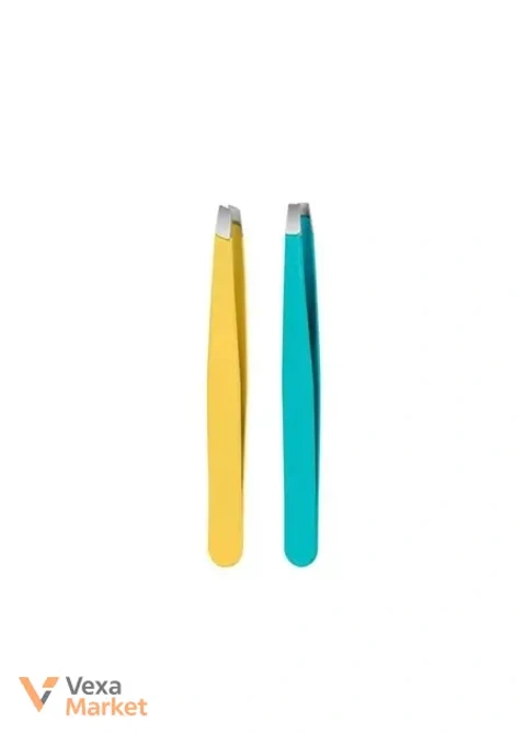 Набір пінцетів Cien Beauty (скошений і прямий, 2 шт)