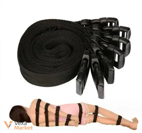 Набір ременів для зв'язування BDSM з пластиковими пряжками
