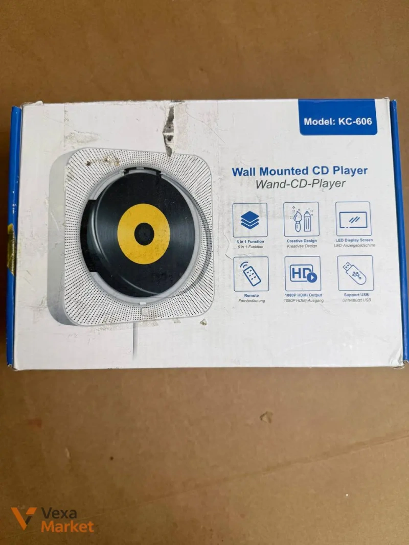 Настінний CD/DVD-плеєр KC-606 з Bluetooth, USB та HDMI — фото 3