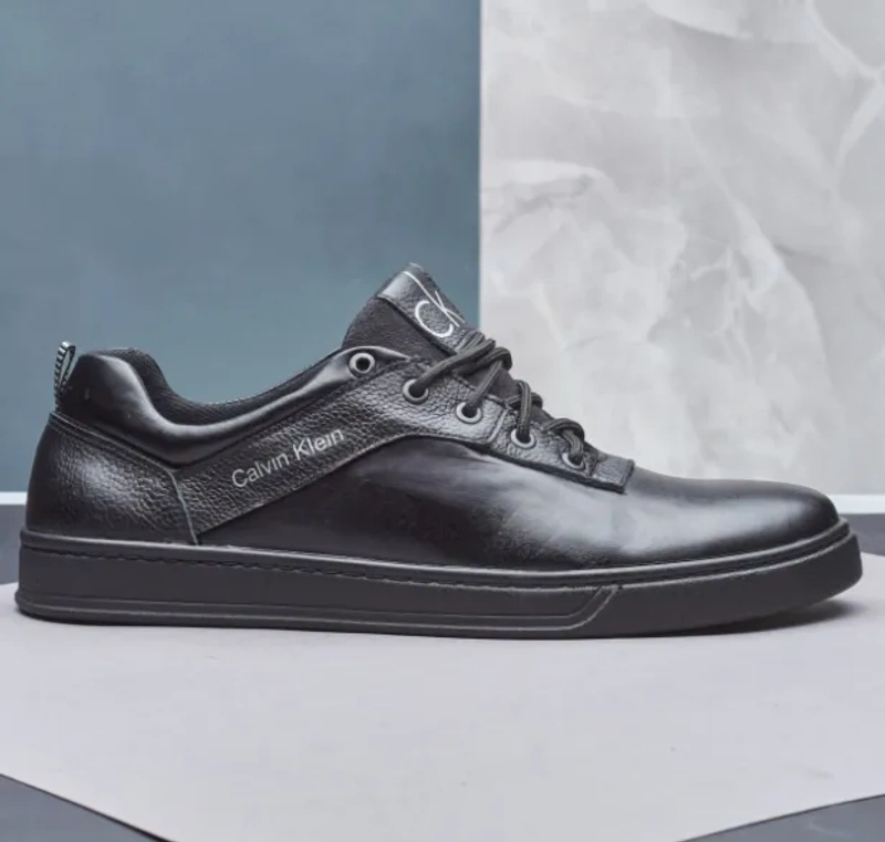 Натуральні шкіряні кеди кросівки туфлі для чоловіків великого розміру 46-50 р Натуральные кожаные кроссовки кеды туфли — фото 4