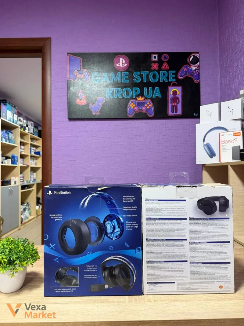 Навушники для PlayStation PS4 Gold Wireless Headset та Platinum Wireless Headset — фото 2