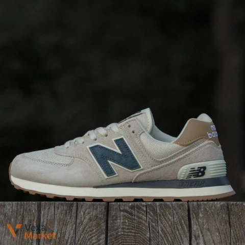 New Balance 574 Beige Blue