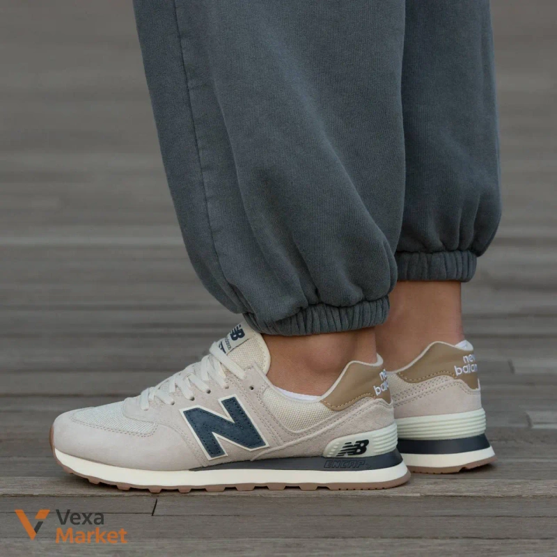 New Balance 574 Beige Blue — фото 2