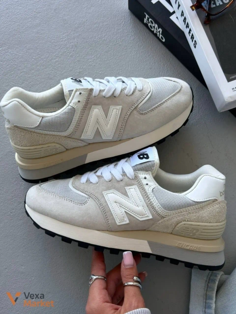 New Balance 574 Legacy White замша/сітка