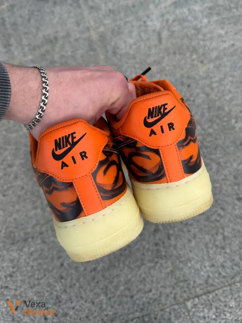 Nike Air Force 1 Low Skeleton Orange 44 размер — фото 4