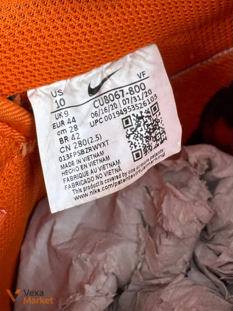 Nike Air Force 1 Low Skeleton Orange 44 размер — фото 8