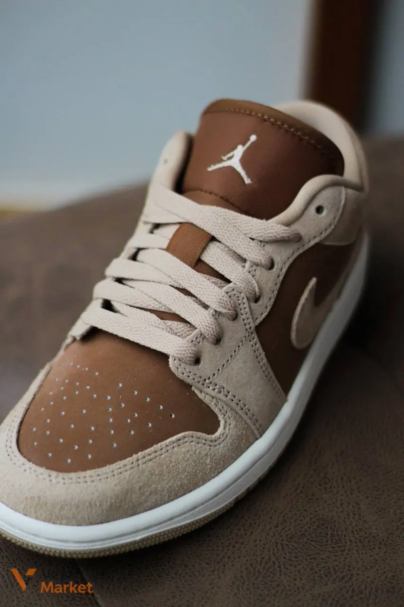 Nike Air Jordan 1 коричневі чоловічі кросівки — фото 2