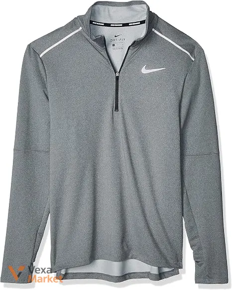 Nike Men's Element 3.0 1/2-Zip Running Top DK Smoke Grey/HTR/Reflective SILV — фото 2