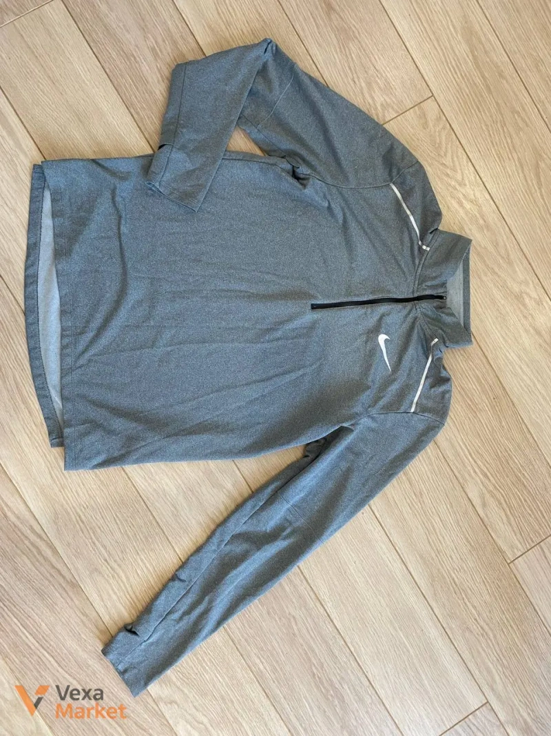 Nike Men's Element 3.0 1/2-Zip Running Top DK Smoke Grey/HTR/Reflective SILV — фото 3