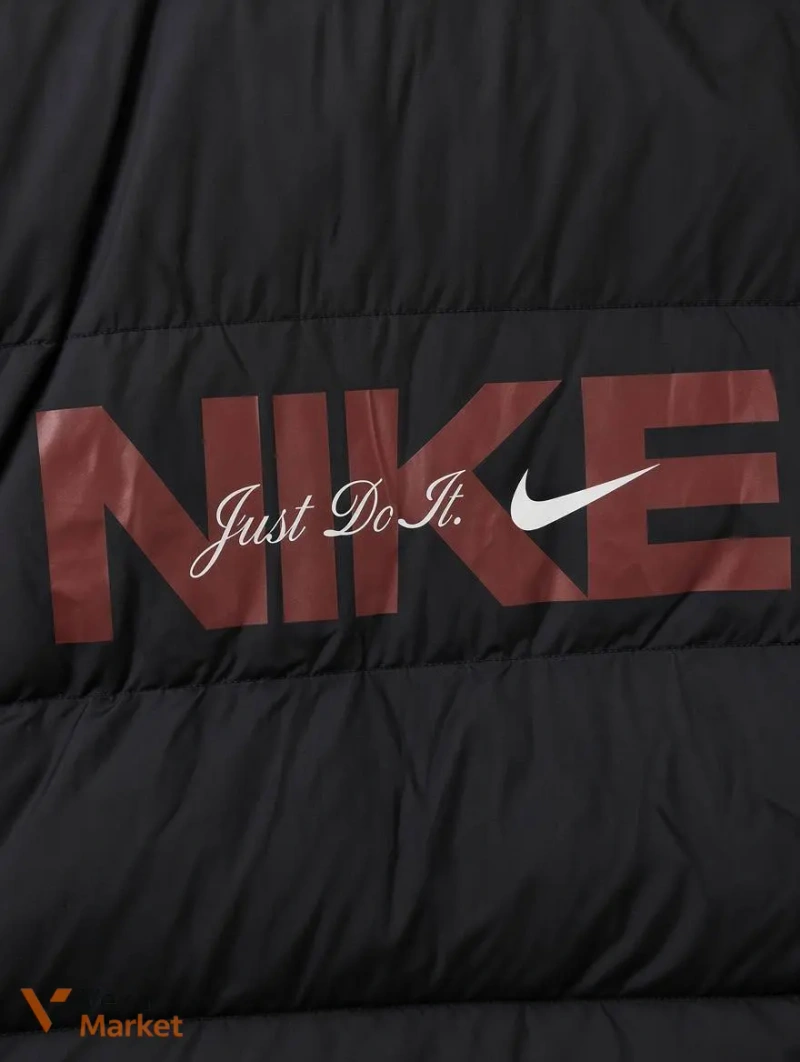 Nike пуховик / куртка з капюшоном чорна L/46 — фото 5