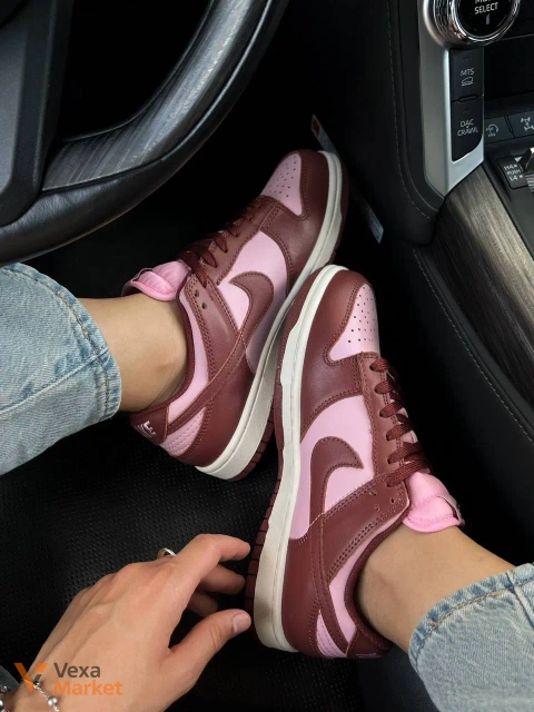 Nike SB Dunk Low Premium бордовые с розовым