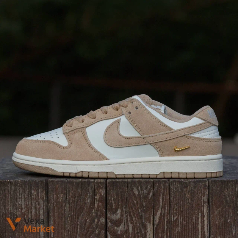 Nike SB Dunk Low Sail Beige шкіра замша — фото 2