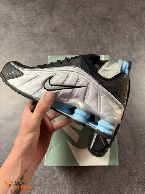 Nike Shox R4 White Black Blue