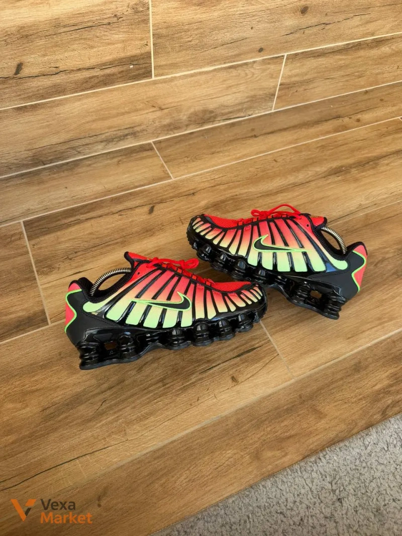 Nike Shox TL Black Lime — фото 3
