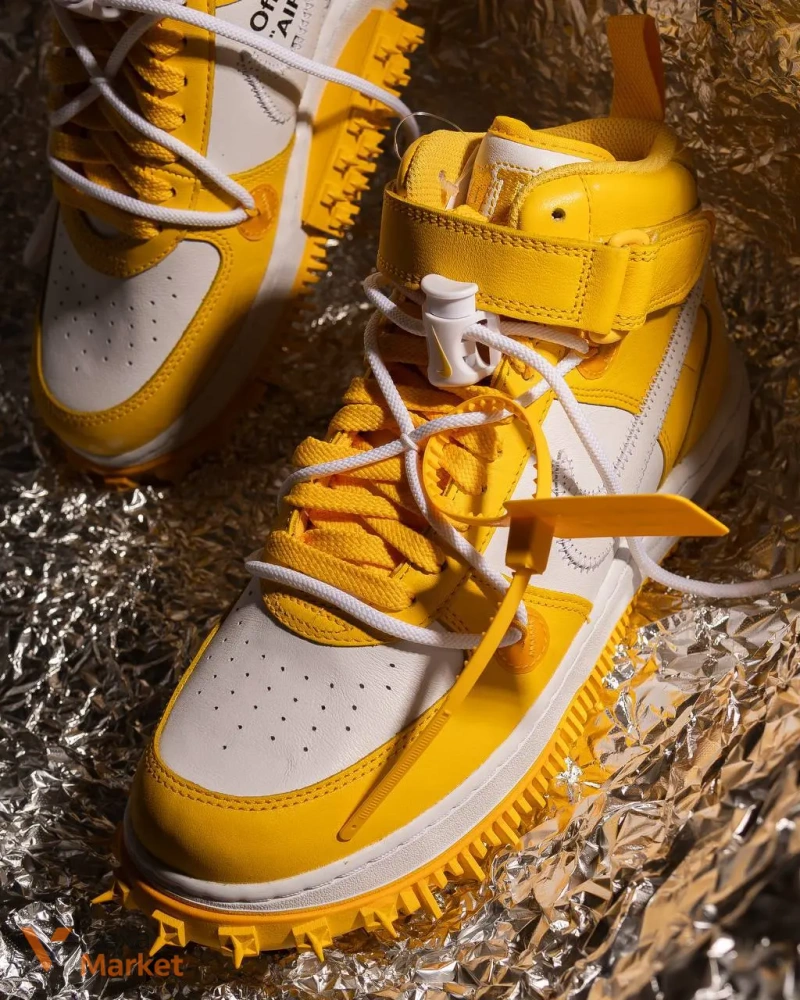 Nike x Off-White Air Force 1 Mid "Varsity Maze" — фото 2
