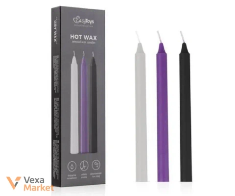 Низькотемпературні свічки для БДСМ EasyToys Hot Wax 3 шт