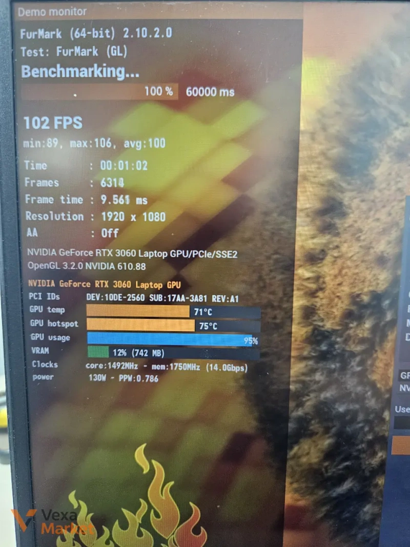 Ноутбук Lenovo Legion 120Hz AMD Ryzen 5 5600H RTX 3060 6GB — фото 6