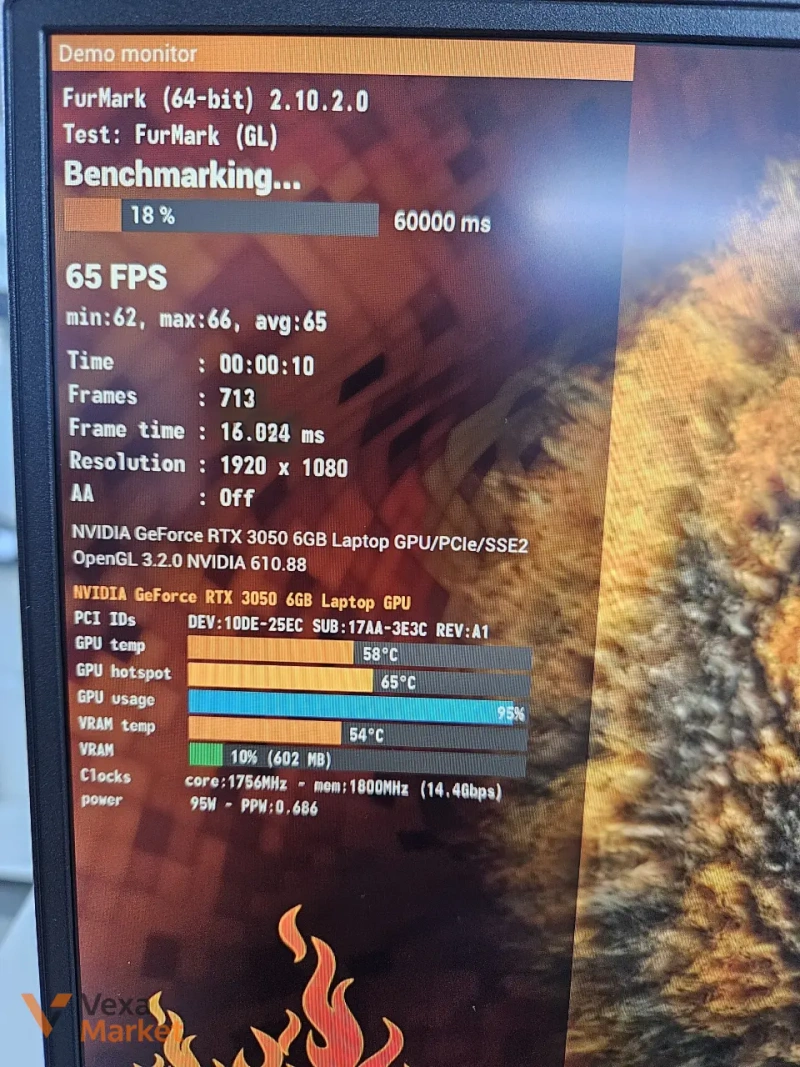 Ноутбук Lenovo LOQ 144hz Full HD Ryzen 7 235HS, 16GB DDR5, 512GB SSD, RTX 3050 6GB — фото 6