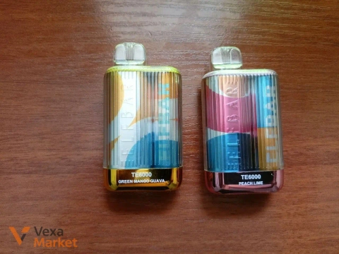 Одноразовые вейпы Elf Bar TE6000 Green Mango Guava и Peach Lime (Б/У)