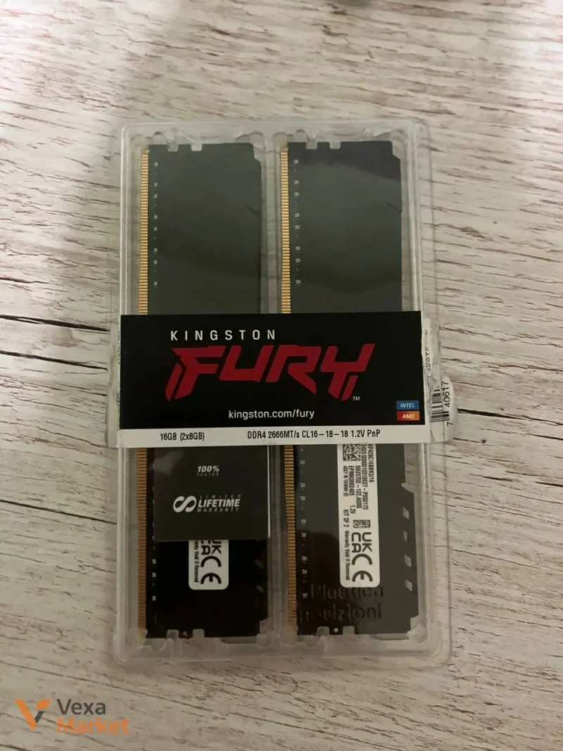 Оперативна пам'ять Kingston FURY Beast 16 ГБ (2x8 ГБ) DDR4 2666 МГц — фото 2