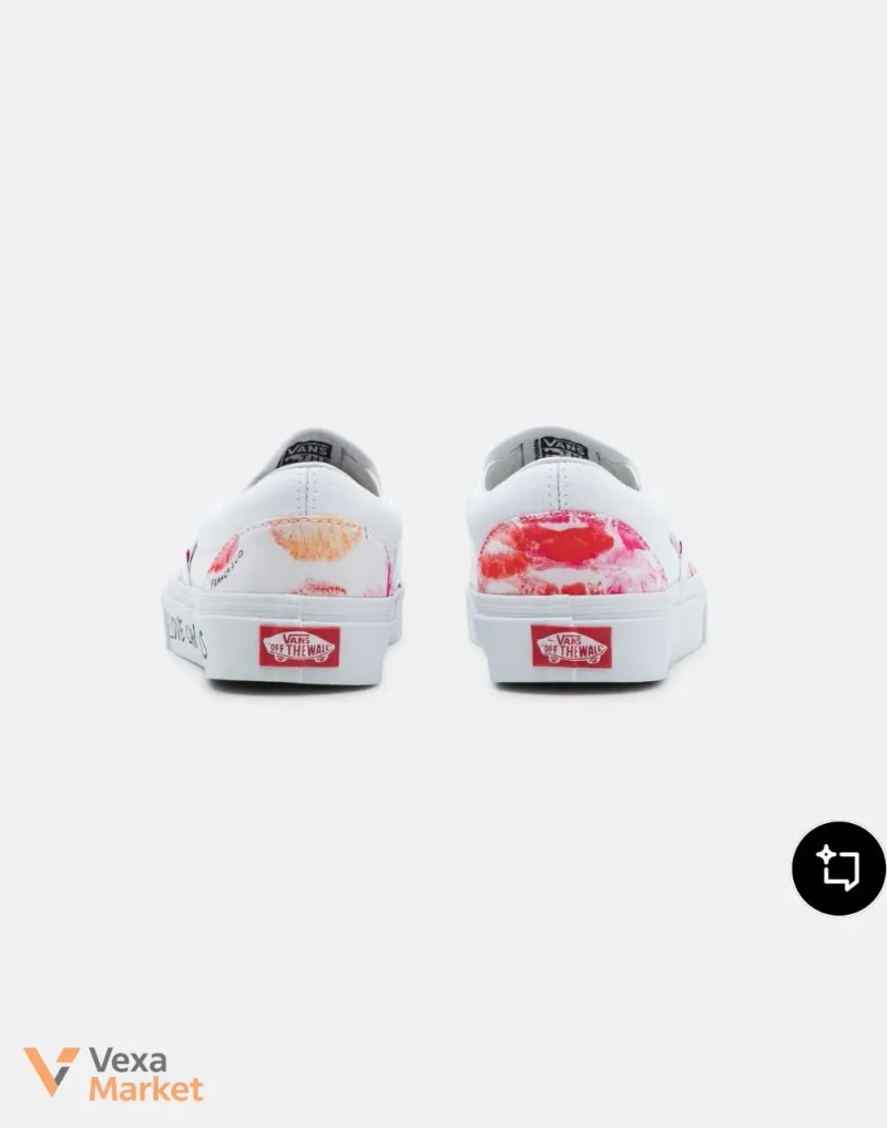 Оригінальні ексклюзивні Vans Slip-On з принтом поцілунків — фото 3