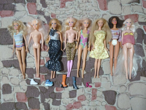 Оригиналы Barbie Mattel и аналоги под восстановление, кастом (ООАК)