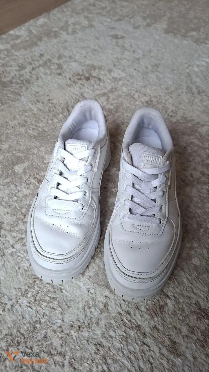 Підліткові шкіряні кросівки Puma Cali Dream Leather 37 White — фото 2