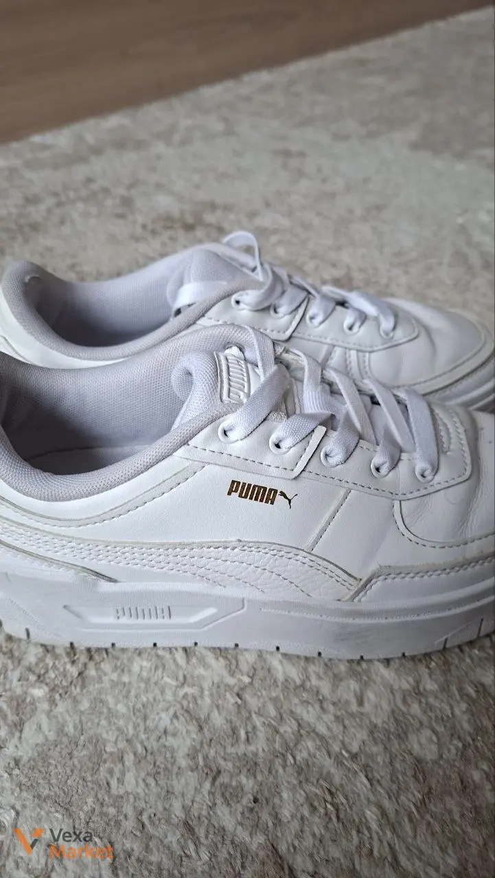 Підліткові шкіряні кросівки Puma Cali Dream Leather 37 White — фото 4