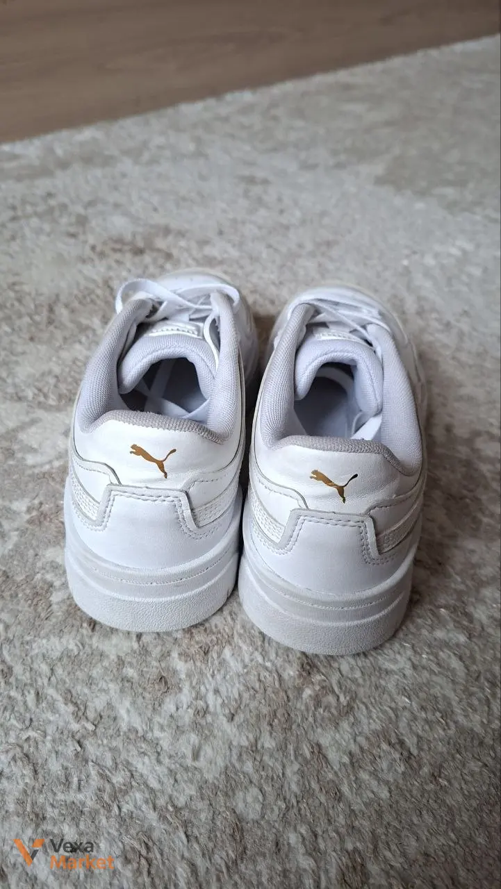 Підліткові шкіряні кросівки Puma Cali Dream Leather 37 White — фото 5
