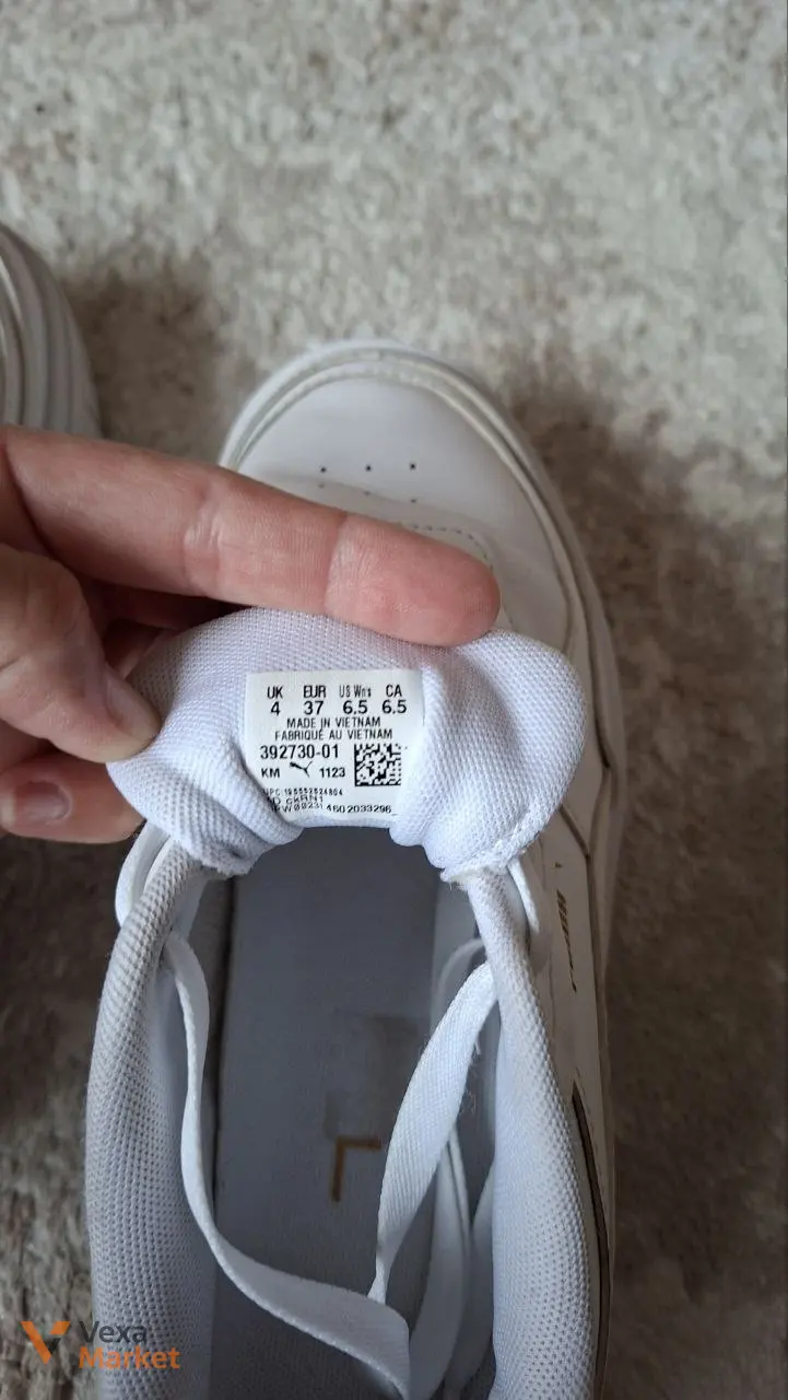 Підліткові шкіряні кросівки Puma Cali Dream Leather 37 White — фото 8