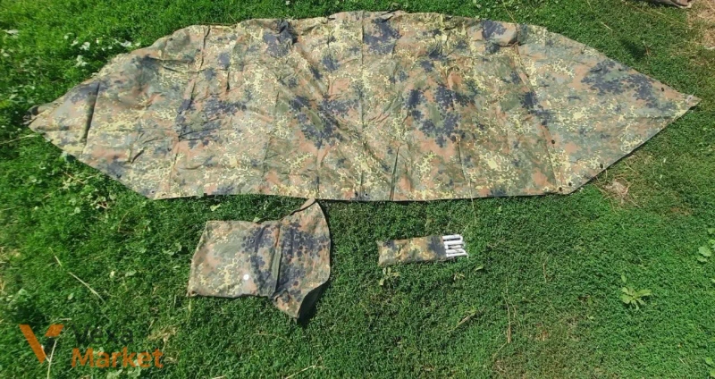 Плащ-палатка BW Zeltbahn 5-Farben Flecktarn армії Німеччини — фото 2