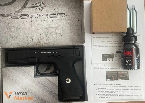 Пневматичний пістолет Borner W119 Glock 17 Blowback