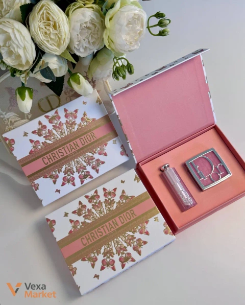 Подарунковий набір Christian Dior Rosy Glow та Lip Glow