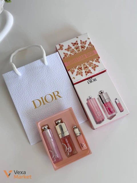 Подарунковий набір для губ Dior Addict 3-в-1 (Бальзам, Олійка-блиск, Максимайзер)