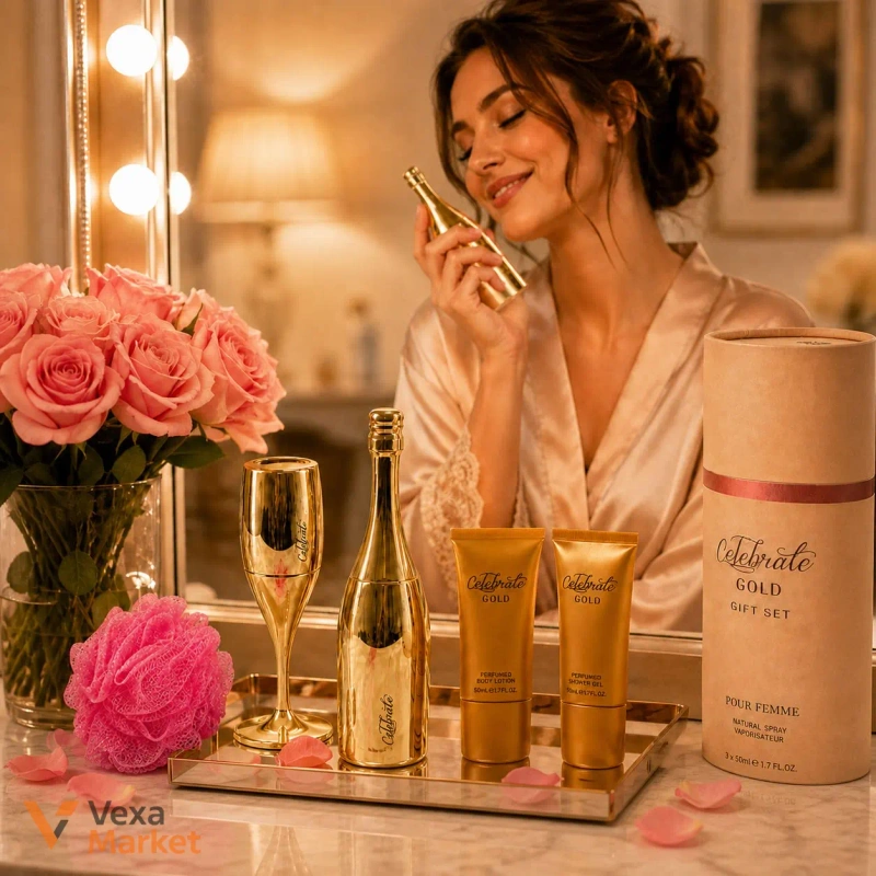 Подарунковий набір парфумерії та догляду за тілом Celebrate Gold GIFT SET POUR FEMME — фото 2