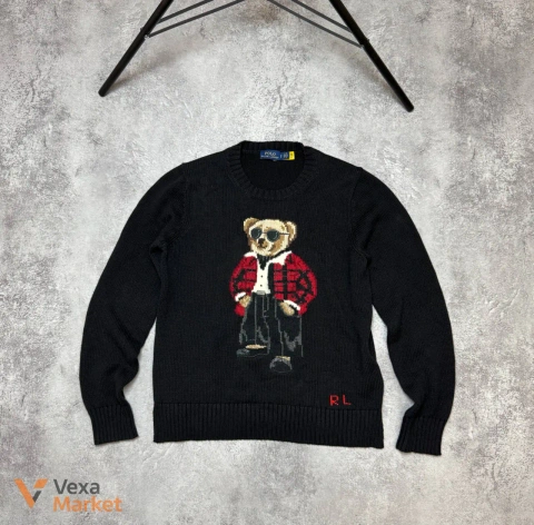 Polo Ralph Lauren Bear Світшот чоловічий чорний розмір S