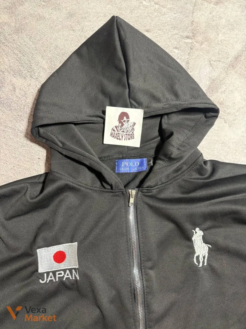 Polo Ralph Lauren Zip-Up Hoodie Black — фото 2