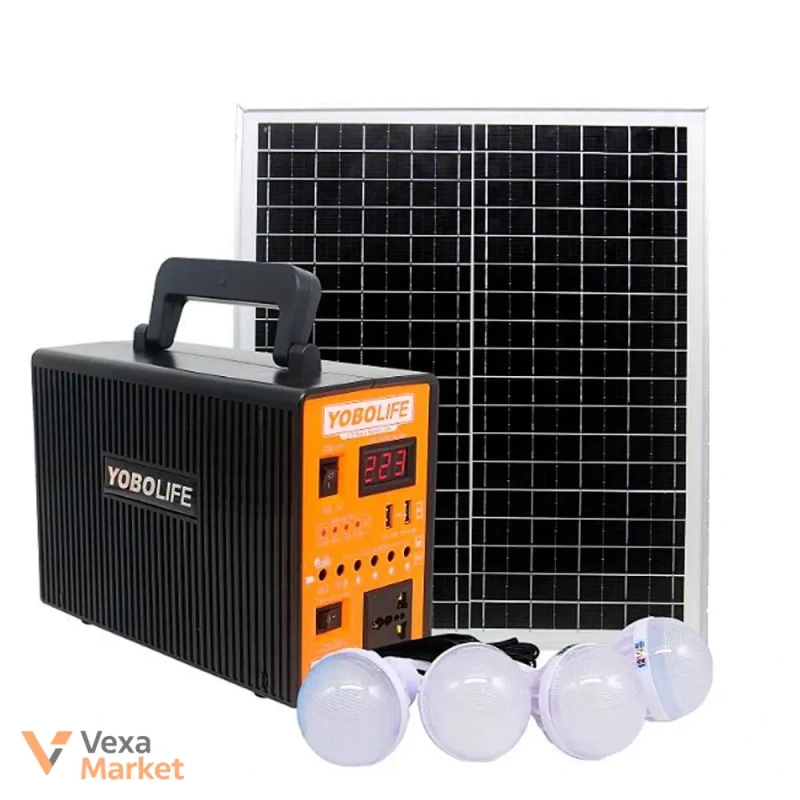 Портативна зарядна станція YOBOlife LM-9150 150W/220V з сонячними панелями — фото 2