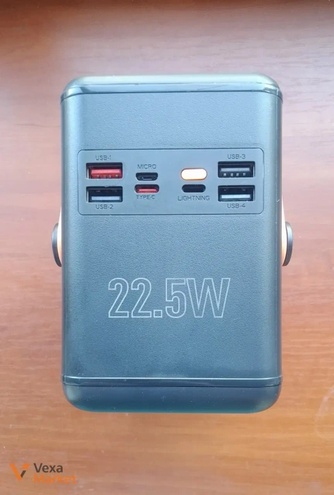 Повербанк Hoco DB120 120000mAh 22.5W з ліхтарем та дисплеєм
