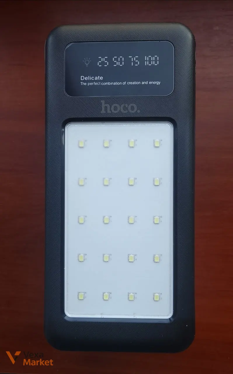 Повербанк Hoco DB120 120000mAh 22.5W з ліхтарем та дисплеєм — фото 3
