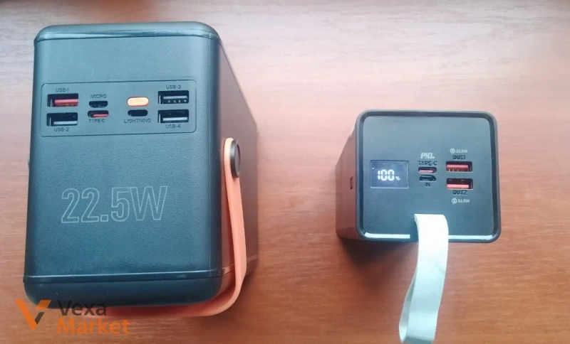 Повербанки Hoco DB120 120000mAh та Hoco J86A 50000mAh — фото 2