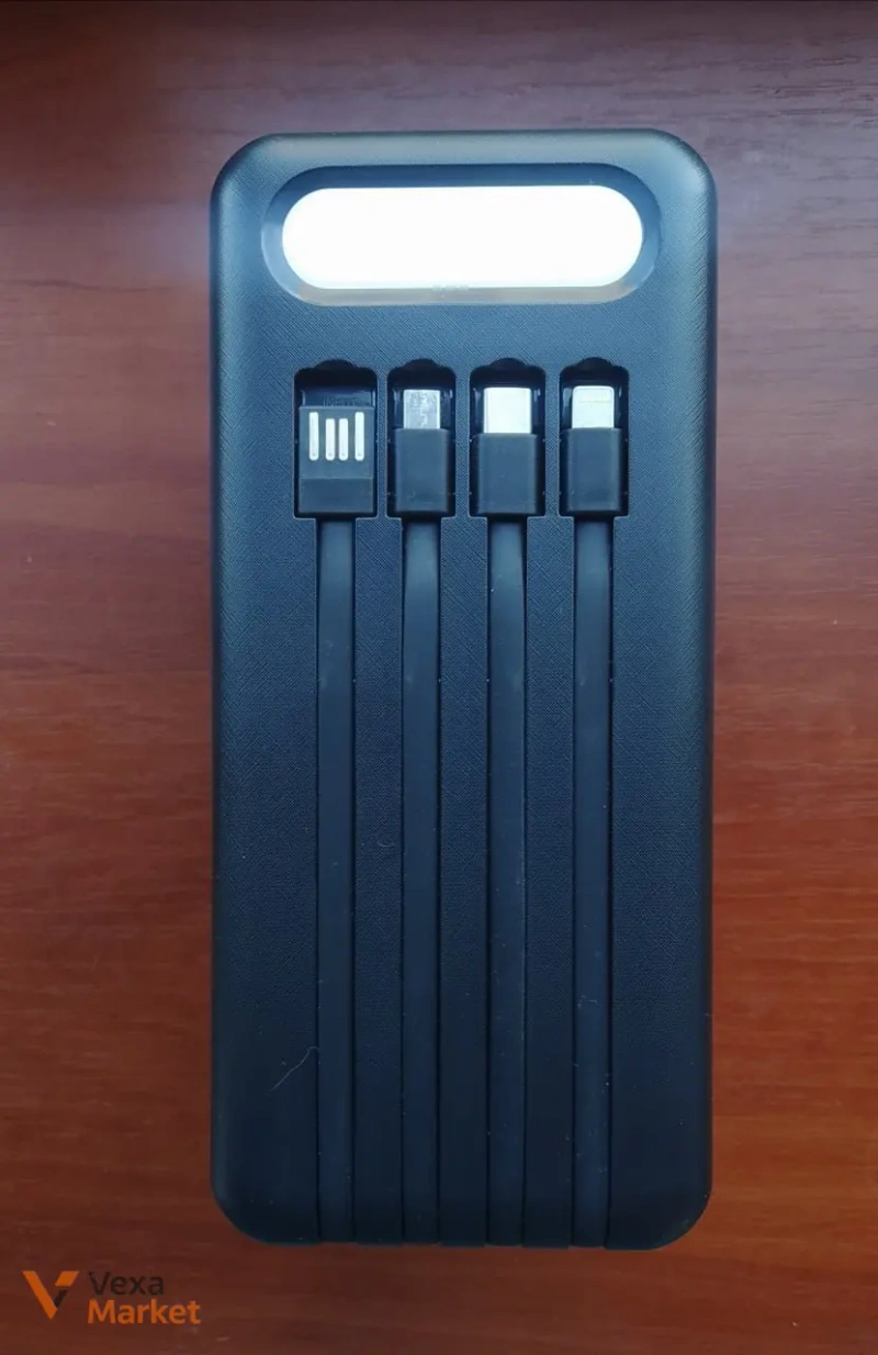 Powerbank Hoco DB120 120000mAh / 444Wh 22.5W з вбудованими кабелями — фото 2