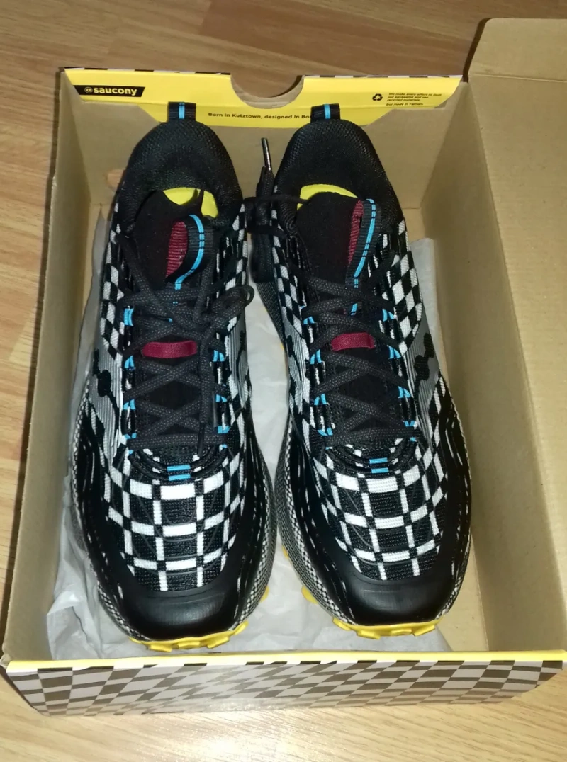 Кроссовки мужские - Saucony Endorphin Trail Turquoise (новые) + сумка в подарок! — фото 5