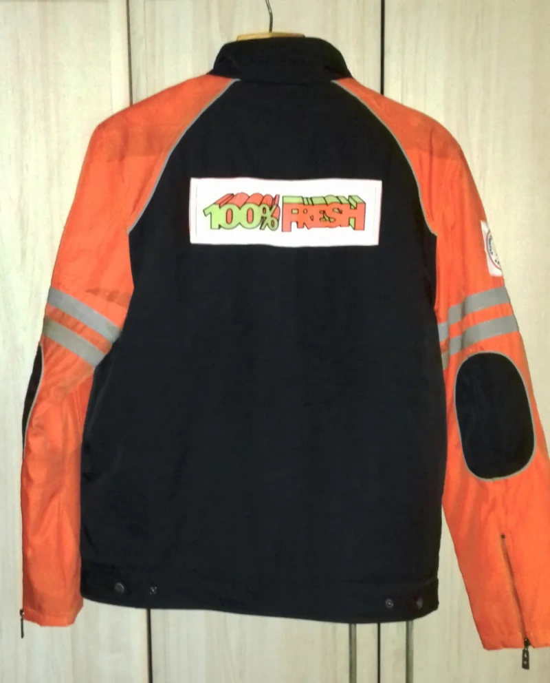 Винтажная мотоциклетная куртка / Vintage moto jacket / Cyber Y2K — фото 2