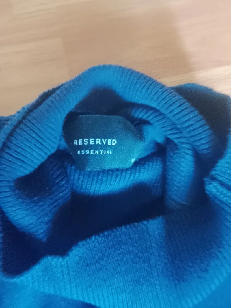 Синій чоловічий гольф Reserved Essential — фото 2