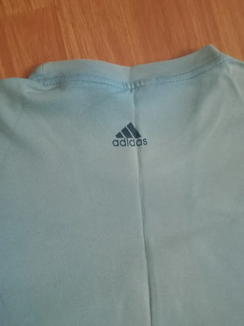 Блакитна спортивна футболка Adidas (Оригінал) — фото 3
