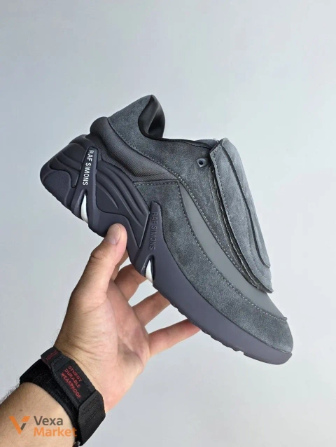 Raf Simons Antei Graphite шкіряні замшеві кросівки