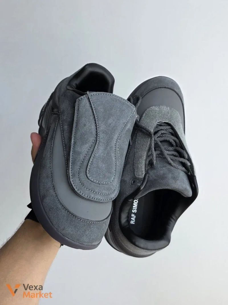 Raf Simons Antei Graphite шкіряні замшеві кросівки — фото 4