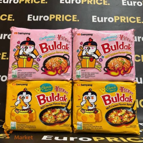 Рамен Samyang Buldak Carbonara/Cheese Hot Chicken Flavour Ramen 700г
