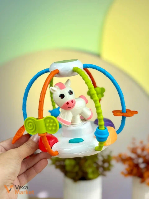 Развивающая музыкальная игрушка с подсветкой и зеркалом